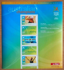 2006 AUSTRALIAN MELBOURNE XV111 COMMONWEALTH GAMES STAMP SHEETS- SHEET #2 - Picture 1 of 1