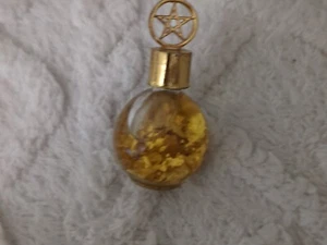 Bouteille de flocons d'or Salem Minerals bouteille en verre - Photo 1/2