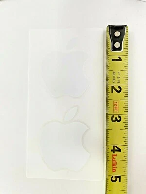 Apple Computer Stickers White Medium Logo Mac MacBook Pro Stickers Decal - Image 1 of 2