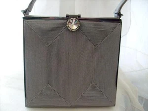 Estate Vintage Timmy Woods Beverly Hills Silver Evening Purse - Imagen 1 de 1
