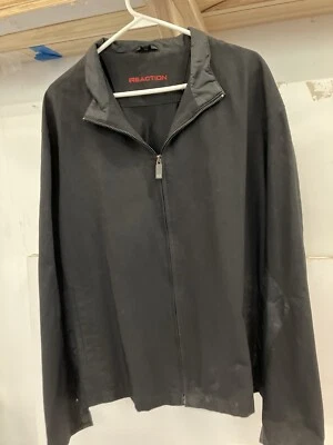 Men’s Collared Black Kenneth Cole Reaction Zip up XLT jacket - Image 1 of 4