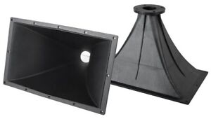 11" x 17" ABS 2" Bolt-On Long Throw Horn 90° x 40° For Many 2" Exit Driver