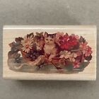 Victorian Cats Flower Basket Love s Offering Cynthia Hart Rubber Stampede Stamp