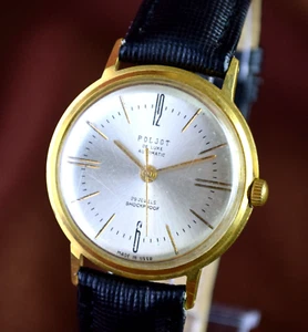 Vintage Wristwatch POLJOT AUTOMATIC DeLUXE Soviet Mechanical Men's Watch - Picture 1 of 13