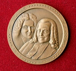 Desk Medal. French "Notariat Francais caisse des Depots" France 1976. Bronze. - Bild 1 von 6