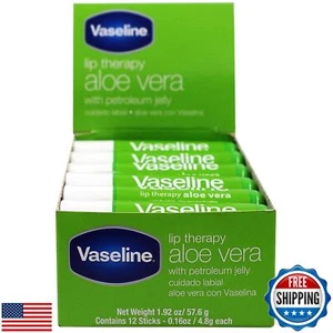 Vaseline Lip w/o Backer Card Aloe - 12 pack box - Picture 1 of 5