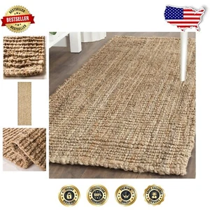 Tappeto Runner in Iuta Naturale Eco-Friendly 2'6" x 10' - Perfetto per Aree ad Alto Traffico - Foto 1 di 8