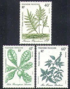 French Polynesia 1986 - Medicinal Plants, Illustrations by Gilles Cordonnier MNH - Picture 1 of 1