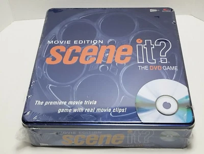 Movie Edition Scene It? The DVD Game Trivia Collector's Tin Box NEW SEALED - Image 1 of 4
