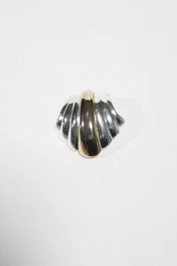 Vintage Sea Shell Silver Tone Pendant - Picture 1 of 11