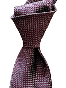 $270 NWT TOM FORD Burgundy raised dots 3.6” men's woven silk neck Tie ITALY - Picture 1 of 7