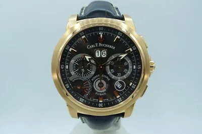 CARL F BUCHERER PATRAVI CRONÓGRAFO FLYBACK ANUAL ORO 18K 44MM Foto 1 de 4