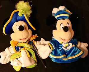 Pair of TOKYO DISNEY SEA MICKEY & MINNIE MOUSE HAND PUPPETS from Japan-ship free - Picture 1 of 3