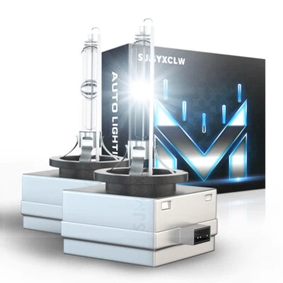 For Lincoln MKS 2009-2016 Pair D3S Front HID Headlights Bulbs Kit High/Low Beam - Image 1 of 4