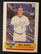 1994 Fleer ProCards Carolina League All-Stars Game Mike Jirschele #CAR18 Manager