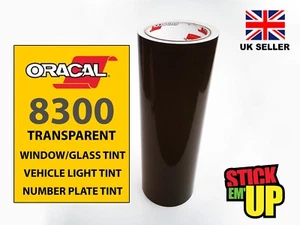 300 mm x 1 metro fumo scuro Oracal 8300 vinile avvolgente veicolo tinta chiara - Foto 1 di 9