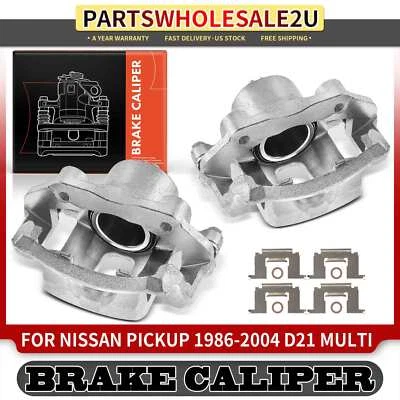 Front Left & Right Brake Caliper & Bracket for Nissan Pickup 1995-1997 D21 Multi - Image 1 of 4