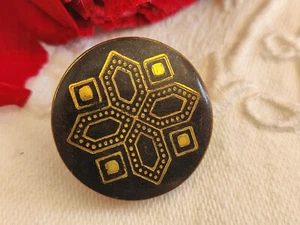 Old Button Old Metal Pattern 2,3 CM G16N - Picture 1 of 4