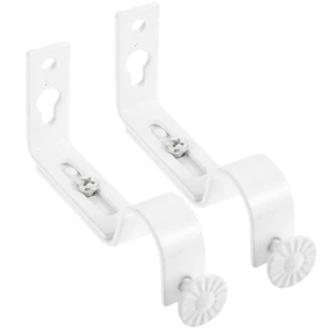  2 Pcs Adjustable Brackets Curtain Accessories Rod Hanging Hardware Screwless - Picture 1 of 12
