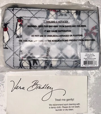 Новый VERA BRADLEY молнии ID только значок держатель выбрать ваш узор кольцо для ключей новый с Ярлыками NIP - Изображение 1 из 4