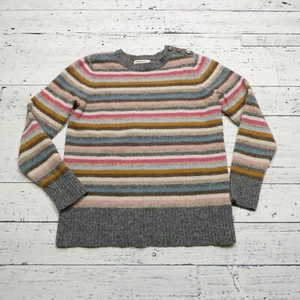 Woolovers Lammwollpullover Damen klein mehrfarbig gestreift reine Schurwolle - Bild 1 von 8