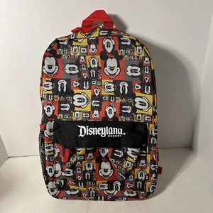 Disneyland Resort Backpack Mickey Mouse Exclusive Disney Parks Red Black School - Picture 1 of 8