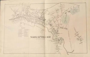 Antique Map Norway Village, Maine - Caldwell and Halfpenny 1880 - Picture 1 of 1