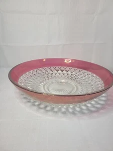 Ruby Diamond Glass Salad Bowl XLarge - Picture 1 of 9