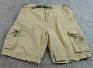 Old Navy Herren 34x9 Militärstil Gürtel Cargo Baumwolle Nylon Shorts hellbraun - Bild 1 von 12