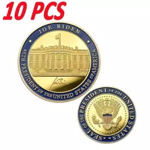 10PCS Coin The 46th President Joe Biden Inauguration United States Collectibles - Picture 1 of 13