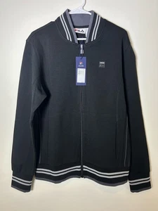 Fila Settanta Trainingsjacke - Herren Medium - schwarz mit grauen Streifen - Neu mit Etikett - Bild 1 von 7