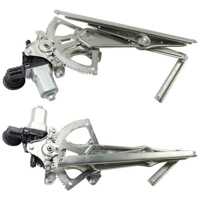 Juego de 2 reguladores de ventana de vidrio delanteros o traseros lado conductor y pasajero Foto 1 de 4