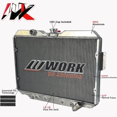 Radiator For 1987-1989 Conquest Chrysler/1983-1989 Mitsubishi Starion Plymouth - Image 1 of 4