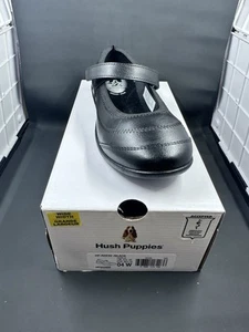 Hush Puppies Reese Girls 4W Black - Picture 1 of 7