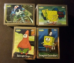 2025 Topps Chrome SpongeBob SquarePants Complete Base Set Sleeved 1-200 - Picture 1 of 1