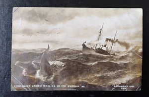 Orion Pacific Whaling Co. Victoria British Columbia Real Photo Postcard - Picture 1 of 2