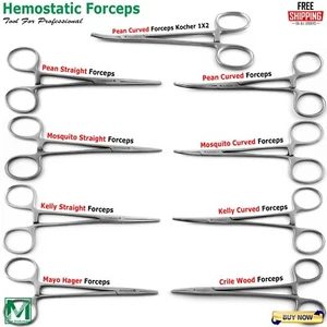 Pinzas hemostáticas quirúrgicas INSTUMAX abrazadera de arteria soporte de aguja de tijera hemostática - Imagen 1 de 11