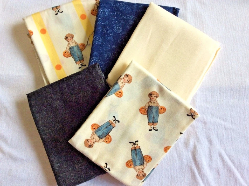 FAT QUARTER BUNDLE OF 5-100% COTTON - F145 Foto 1 de 1