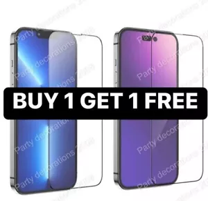 2 X Tempered Glass Screen Protector Apple iPhone 13,pro,13 MAX ,plus , 7,8,XS,XR - Picture 1 of 1