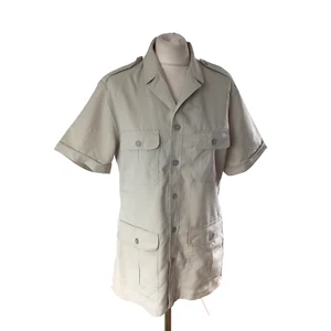 GURTEX Mister G Safari Hemd Herren Gr. 40 Vintage 80er Kurzarm 4 Taschen vorne - Bild 1 von 10