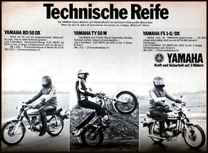 Yamaha RD 50 DX, TY 50 M, FS 1/G DX, originale Werbung aus 1977 - Picture 1 of 1