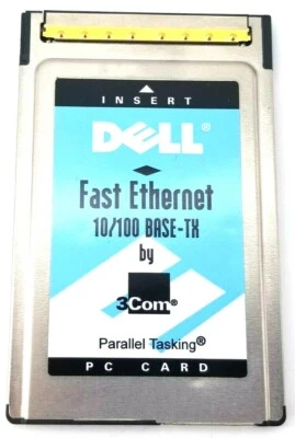 DELL / 3Com, 3CCFE575CT-D 10/100 BASE-TX Parallel Tasking PC Card, PCMCIA, Rev A - Image 1 of 4