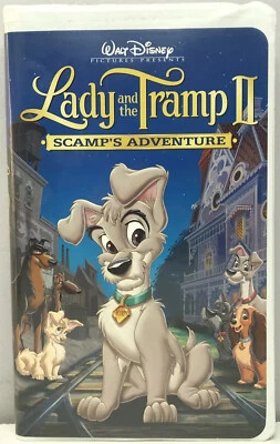 Lady & Tramp II Scamp’s Adventure VHS Disney Video Tape Movie Sequel Clamshell - Image 1 of 4