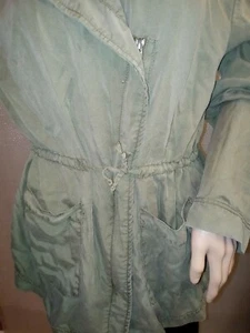Justice zip up hooded jacket Girls-16/18. Army Green with rhinestone shoulders - Picture 1 of 10