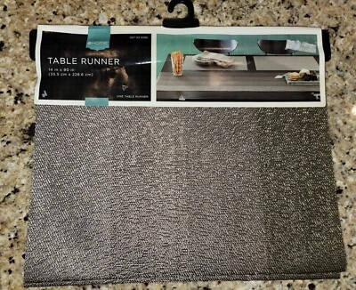 VTG 2009 TARGET Table Runner 14”x 90" Brown Tones With Metallic Sheen NEW - Image 1 of 2