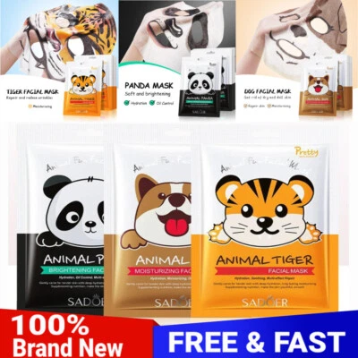 Animal Moisturizing Face Mask Collagen Hyaluronic Acid Sheets Facial Mask D3P7 - Image 1 of 4