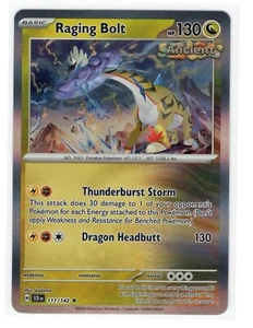 Pokemon Stellar Crown 111/142 Raging Bolt Holo - Imagen 1 de 1