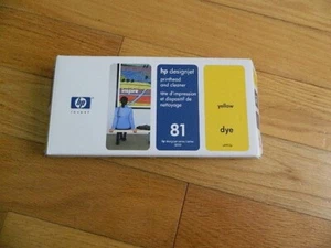 2013 GENUINE HP #81 YELLOW PRINTHEAD/CLEANER DESIGNJET 5000 5500 C4953A SEALED - Afbeelding 1 van 1