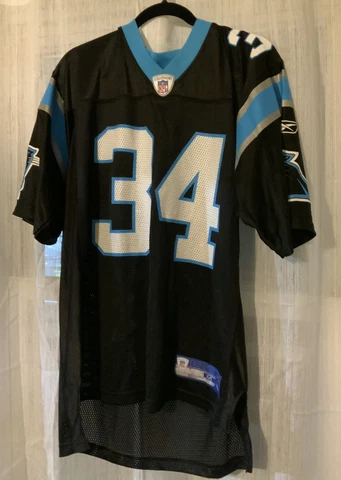 DeAngelo Williams #34 Carolina Panthers Medium Black Football Jersey Cover