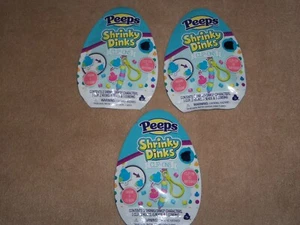 NEW, SET OF 3 PEEPS SHRINKY DINKS CLIP-ONS, EASTER - Picture 1 of 4